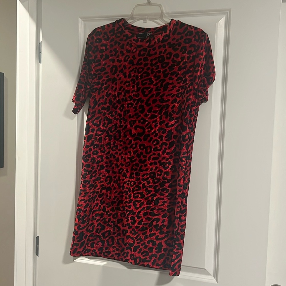 Mini velvet dress